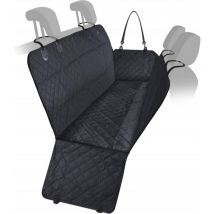 Couverture pour chien voiture 140x144 cm - Protection pour siège arrière - Coffre - Noir - Maxxpet