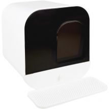 Lettiera Gatto - Lettiera Chiusa per Gatti – Casa di Toilette per Gatti – Toilette per Gatti con Scomparto Inferiore Rimovibile per una Facile