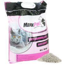 Litière pour chat - Parfum de poudre pour bébé - Grain fin agglomérant Lowdust - 16 litres - Maxxpet