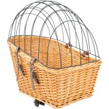 Panier Vélo Chien - Panier Vélo pour chien - Pour porte-bagages - 55x35x51,5 cm - Marron - Maxxpet