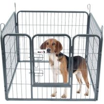 Recinto per Cani - Gabbia per Cani - Recinto per Cuccioli con Pavimento - Box per Cani Piccoli, Coniglietti e Cuccioli Interno - Recinto per Cani da