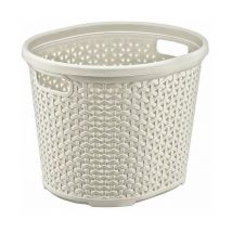 071215b Cestino multiuso Ratan senza coperchio, 15 litri, Beige - Maya Professional Tools