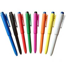 J800 – 2/2 Penna detectable por metalli e raggi x, inchiostro normale, con clip, 25 pezzi, fusto blu, inchiostro blu - Maya Professional Tools
