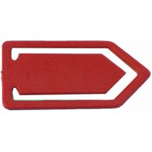 Maya strumenti professionali WCLIP02 – 3 clip in metallo per Rilevabili di metalli, grande, confezione da 10, rosso