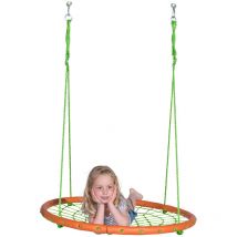 Trigano - altalena a nido d'ape, verde e arancione - maya jardin