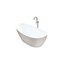 Maya - vasca da bagno island - Vasca Ovale Moderna e Pulita - Acrilico - Bianco - 80x170x68cm