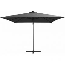 Mayfair Cantilever Umbrella with led lights and Steel Pole 250x250 cm Anthracite