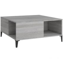 Mayfair Coffee Table Grey Sonoma 80x80x36.5 cm Engineered Wood