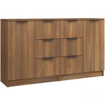 Berkfield Home - Mayfair Sideboards 2 pcs Brown Oak 60x30x70 cm Engineered Wood