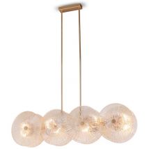 Maytoni - Plafonnier salle à manger lampe suspension suspension métal doré 4 flammes 103 cm