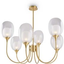 Lustre lustre suspension suspension lampe salle à manger lampe verre transparent