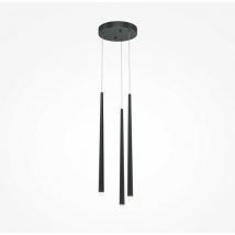 Maytoni - Cascade Plafonnier suspendu moderne à 3 lumières, noir, led intégrée 4000K