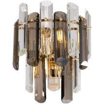 Maytoni - Flare Neoclassic Glass & Crystal Wall Lamp Gold