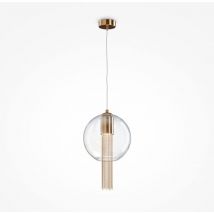 Flusso ii Moderne schlanke Pendel-Deckenleuchte Bronze GU10 - Maytoni