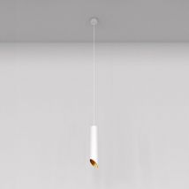 Lampadario a Sospensione Moderno Lipari Alluminio Bianco 1 Luce Gu10 35W