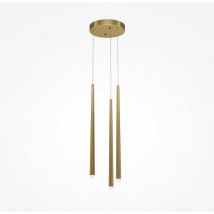 Maytoni - Cascade Modern 3 Light Cluster Pendant Ceiling Light Brass Integrated led 4000K