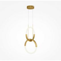 Maytoni Maytoni Node Modern 2 Light Integrated LED Pendant Ceiling Light Gold 3000K