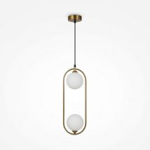 Maytoni - Ring Modern 2 Light Globe Pendant Ceiling Light Brass G9