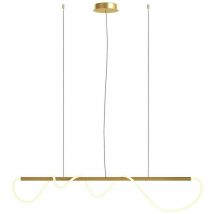 Maytoni - Tau Modern Bar Pendant Ceiling Light Gold, 140cm Integrated led 3000K