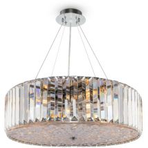 Maytoni - Modern - Recinto Modern Recinto 8 Light Chrome Ceiling Lamp Crystal