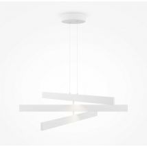 Origami Plafonnier suspendu moderne à 3 lumières à del intégré blanc 4000K - Maytoni