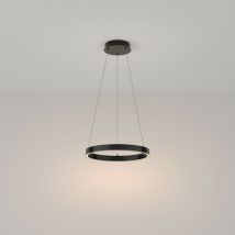 Rim Lámpara de Techo Colgante led Integrada Moderna Negra, 40cm, 3000K - Maytoni