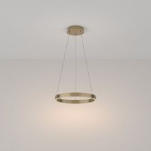 Hängelampe Pendelleuchte Esstischlampe messing LED Wohnzimmerlampe Ring H 120 cm