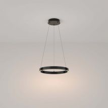 Maytoni - Rim Plafonnier led intégré moderne noir, 40cm, 3000K