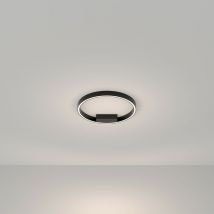 Maytoni - Rim Plafonnier semi-encastré led moderne intégré noir, 40cm, 4000K