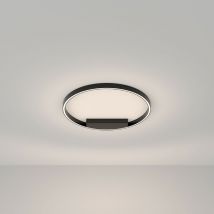 Maytoni - Rim Plafonnier semi-encastré led moderne intégré noir, 60cm, 4000K