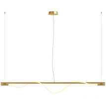 Maytoni Tau Lámpara de Techo Colgante de Barra Moderna Dorada, 180cm LED Integrado 3000K