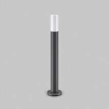 Lampada Da Terra Moderna Per Esterno Metallo Grigio 1 Luce E27 60W Ip54