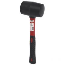 Schwarzer Gummihammer mit Fasergriff 700gr 904102 Kreator