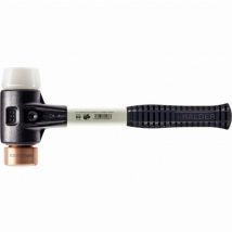 Halder - Mazo simplex Cobre / superplástico con carcasa de hierro maleable reforzado y mango de fibra de vidrio - D=30 mm - 3747.030