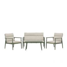 Mazzaro Loungeset 1 Sofa, 2 Stühle, 1 Couchtisch grün.