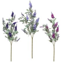 Mazzo di lavanda 11x23xh68cm in poliestere – Piante verdi artificiali – 3 modelli