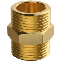 Flamco Doppelnippel 1/2' Messing, flachdichtend