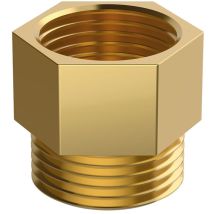 Flamco Innengewinde/Außengewinde Nippel 3/4' Messing, flachdichtend