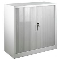 MBI - Armadietto metallico 2 ante scorrevoli con ripiano interno 102x100 cm