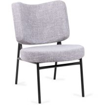 Mc Haus - Fauteuil Osha pour salon ou salle a manger, couleur Grise