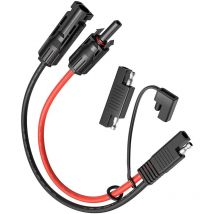 Tinor - MC4 to sae Adapter for Solar Panel to sae Adapter 10 awg - 50cm Rv Solar Panel Battery Charging Kit