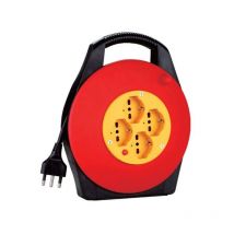 Avvolgicavo prolounga 10 metri con 4 prese shuko termorestingente 27456n