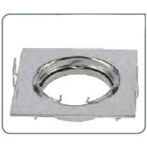 Porta lampada orientabile quadrato cromato iolume ioportlampqcr