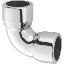 Mcalpine - 35A-CB Chrome Plated Brass 90 degree Compression Bend 1.25'