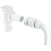 McAlpine R40E 1.25" Complete Screened Tank Overflow Connector - Extended