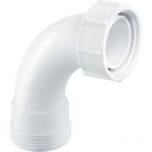 Mcalpine - S1 1' 90degree Bend - bsp Male Thread x bsp Coupling Nut