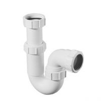 Mcalpine - Siphon tuyau en plastique modèle p avec marque de qualité komo 5/4x40mm blanc