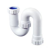 Mcalpine - Siphon tuyau en plastique modèle s avec marque de qualité komo 5/4x32mm blanc