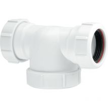 Mcalpine - TRSH10 1½' x 20mm Water Seal Running Tubular 'p' Trap with 1½' Multifit Outlet