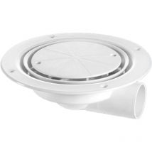 Mcalpine - USG3WH Untrapped Gully, Clamp Ring and Cover Plate, 1½' Horizontal Outlet